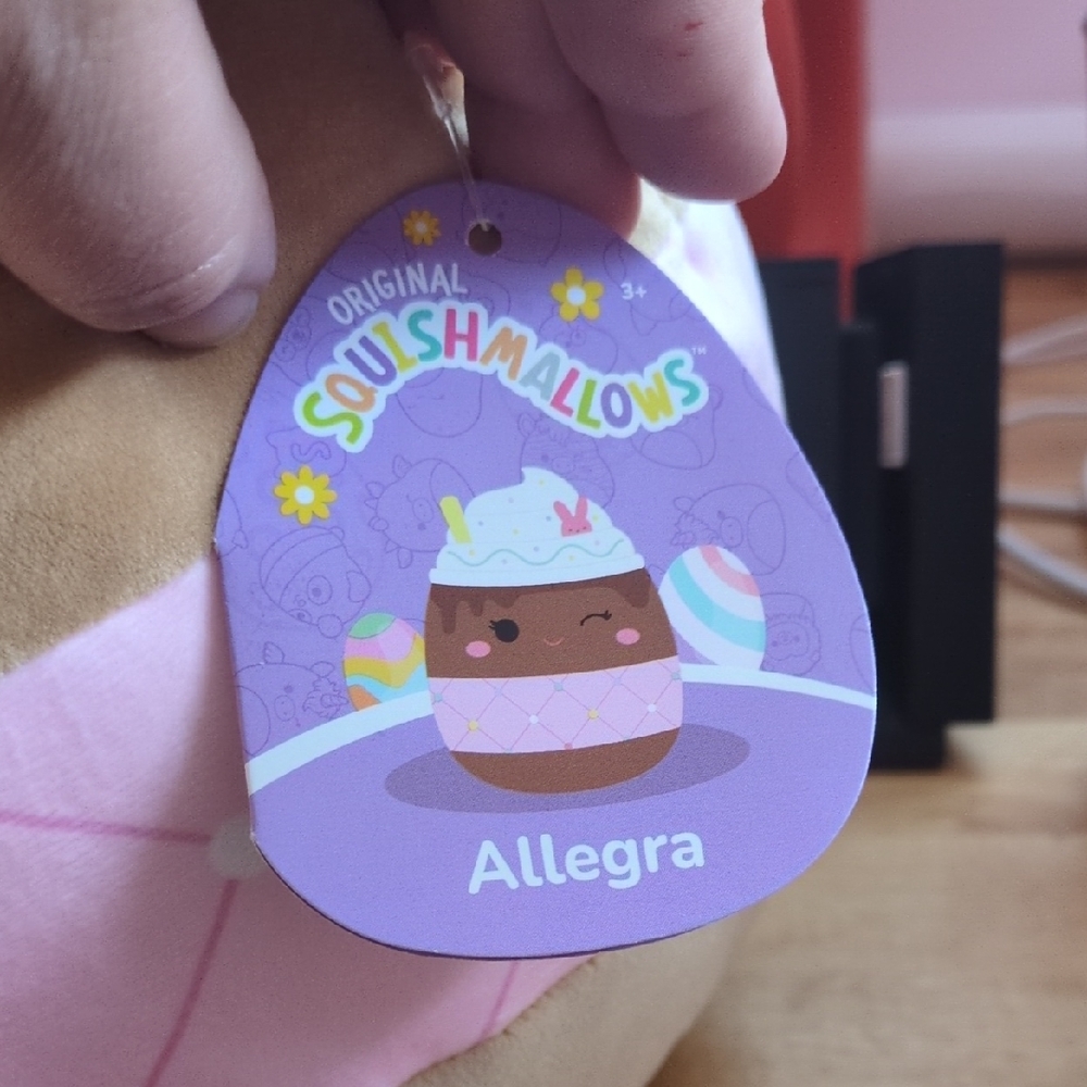 Squishmallows Allegra Plush in Pink and Brown